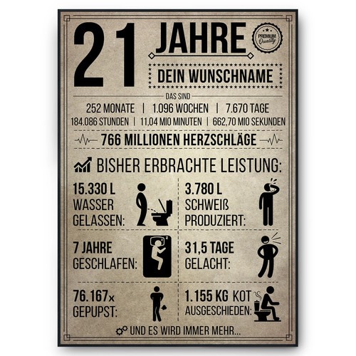 Geburtstag geschenk 21 - geschenk, |