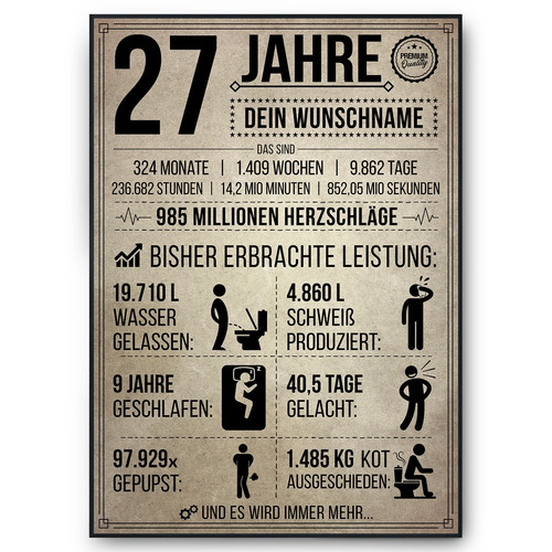 Geburtstag geschenk 27 - geburtstag,
