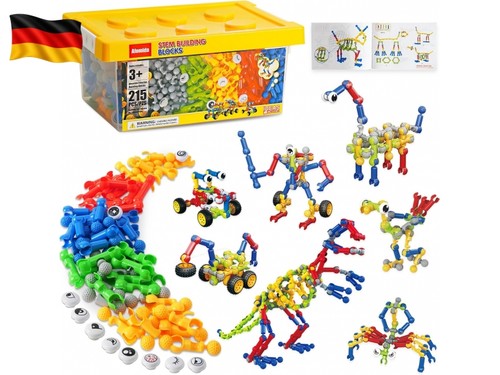 215 teiliges stem bauspielzeug - 215-teiliges,