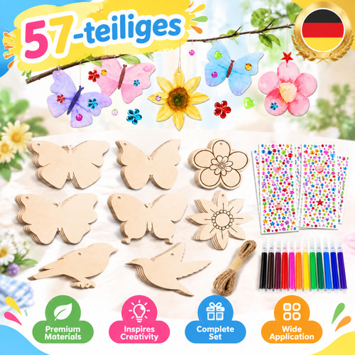 Bastelset holzanhänger - bastelset,
